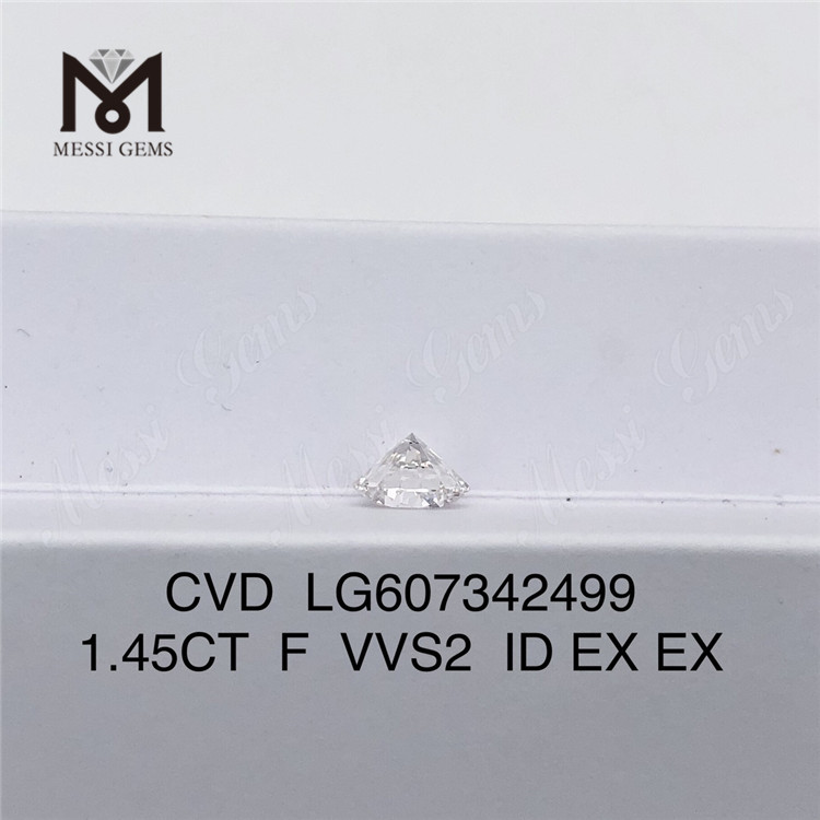  1.45CT F VVS2 cvd diamant pris per karat Sustainable Sparkle丨Messigems LG607342499