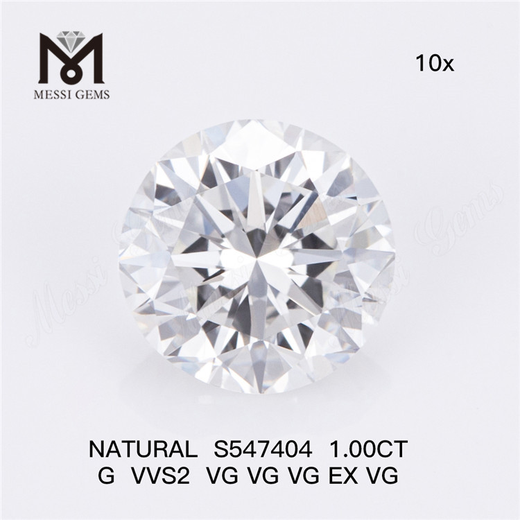 1.00CT G VVS2 VG Natural Diamonds Shop Elever dine smykkedesigns S547404丨Messigems