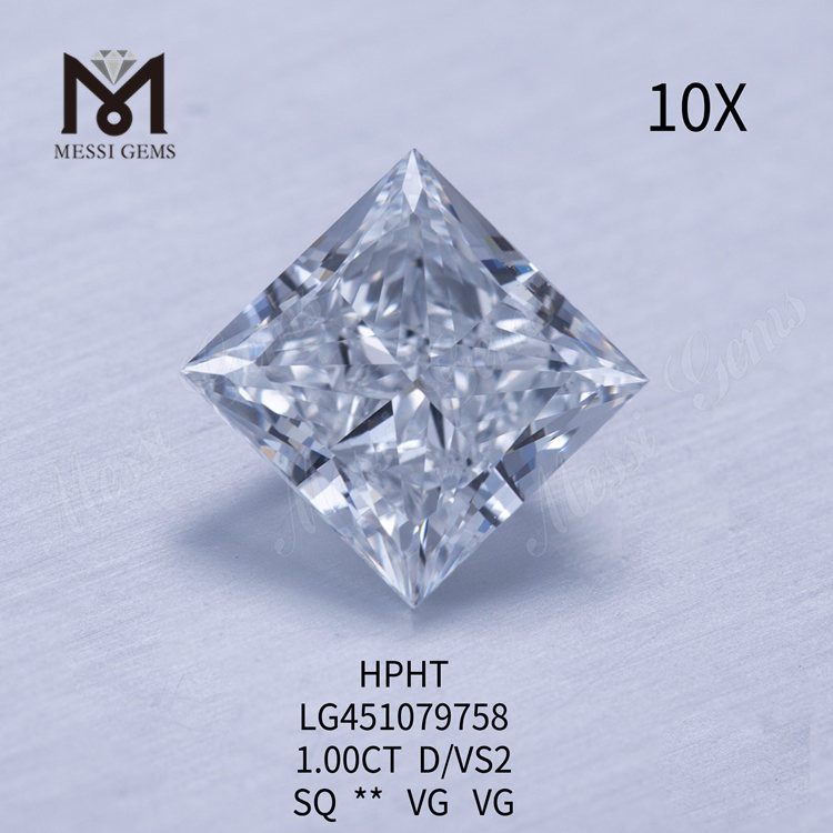 1,00 karat D HPHT VS2 Rund laboratoriedyrket diamant