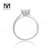 Messi Gems enkeltsten 1,5 karat moissanite diamant 925 sterling sølv ring til kvinder