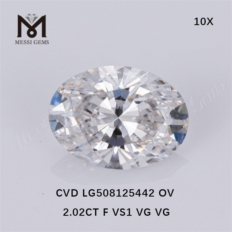 2.02CT F VS syntetiske diamanter CVD laboratoriediamant engrospris