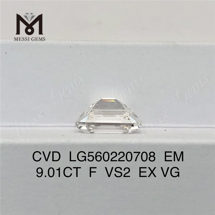 9.01CT F VS2 EX VG største laboratoriedyrkede diamant CVD EM IGI fabrikspris