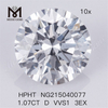 HPHT 1.07CT D VVS1 3EX RD Lab-diamanter 