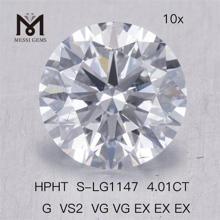 4.01ct HPHT laboratoriediamant G VS2 VG VG EX EX EX engros laboratoriedyrkede diamanter
