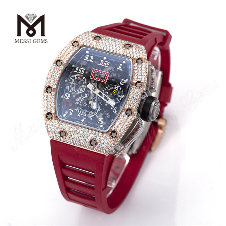 Brand Håndsæt Iced Out Luxury Vvs Moissanite Watch Custom Design