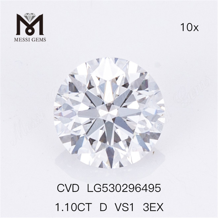 1,10 Ct D Bedst sælgende løs Lab-diamant rund cvd-diamant engros