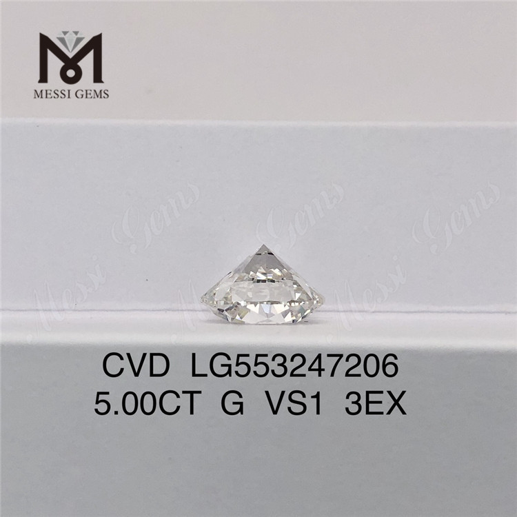 5CT G VS1 3EX lab dyrket diamant cvd 5 karat lab skabt diamant