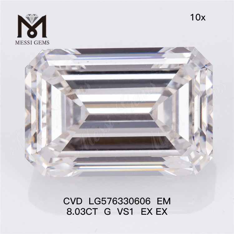8.03CT G VS1 EX EX EM lab skabt simuleret diamant CVD LG576330606