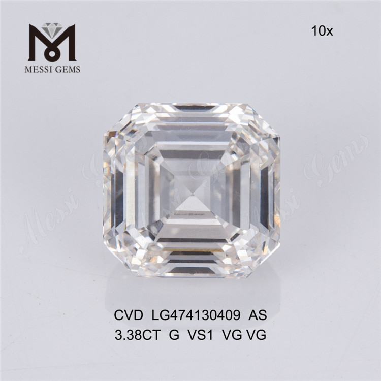 3.38ct AS 3ct billig syntetisk diamant cvd diamant engrospris