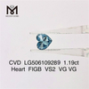 1,19 karat hjerte FIGB VS2 VG VG syntetiske farvede diamanter CVD LG506109289