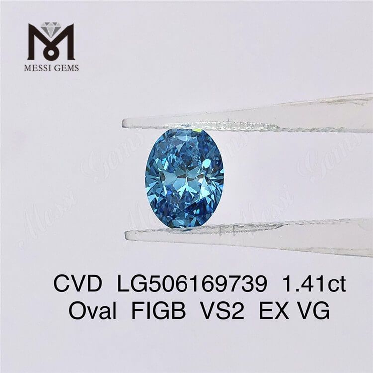 1,41 ct OVAL Skæring IGI VS2 EX laboratoriedyrket diamant