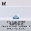 2.62CT VS RECTANGULAR menneskeskabte diamanter Blå CVD Diamanter fabrikspris LG534250291