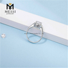 mode Design forgyldt 925 sterling sølv ring moissanite diamant damering