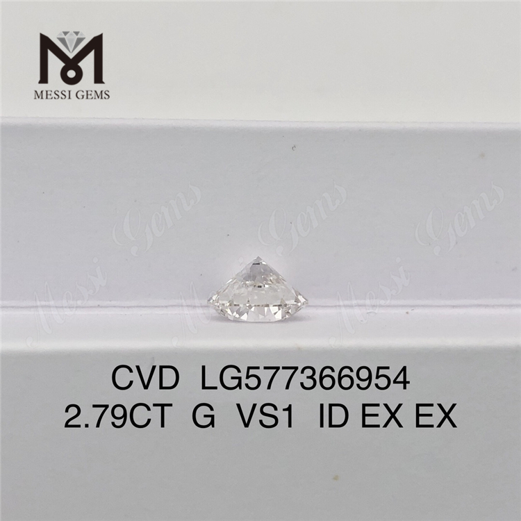 2.79CT G VS1 ID CVD top laboratoriedyrkede diamanter IGI Certified Sustainable Luxury丨Messigems LG577366954 
