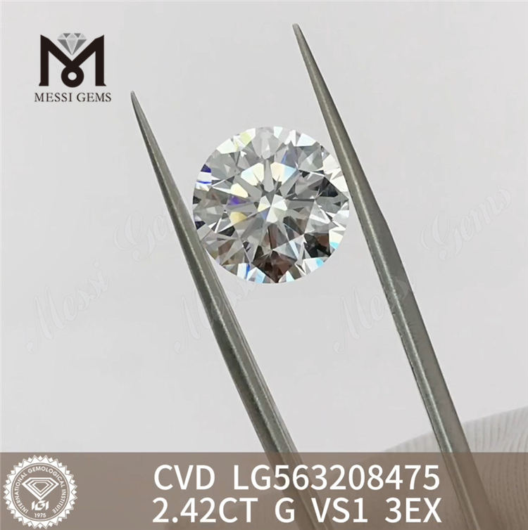 2.42CT G VS1 3EX IGI Lab Diamonds CVD til salg LG563208475丨Messigems