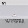 1.41CT E VVS1 afslører Purity of igi-certifikatet for diamant SQ丨Messigems CVD LG529260483 