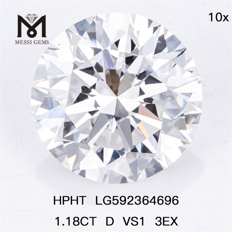 1.18CT D VS1 3EX Hthp løse diamanter Fremstilling HPHT Diamond LG592364696