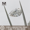 3.26CT PEAR F VS1 igi-certificering diamant CVD Quality Assurance丨Messigems LG602357761