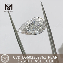 3.26CT PEAR F VS1 igi-certificering diamant CVD Quality Assurance丨Messigems LG602357761