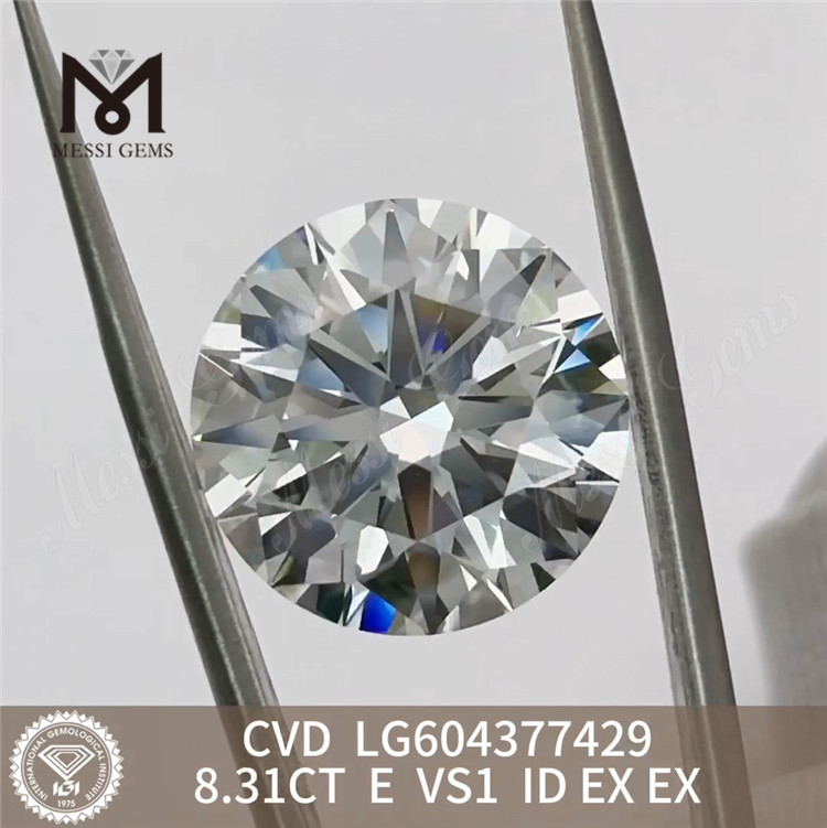 8.31ct igi diamant E VS1 ID Engros CVD Lab diamanter til uovertruffen priser LG604377429丨Messigems