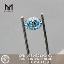 1.13CT FANCY INTENSE BLUE vs1 laboratoriedyrket diamant Online LG614321240丨Messigems
