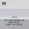 2.00CT SI1 EM FANCY BLUE Cvd Diamond Pris pr. karat Pris LG611353654 