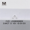 3,84 karat IGI-certificeringsdiamant D VS1 CVD-diamant Udarbejdelse af unikke smykker 丨Messigems LG588369809