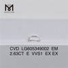 2.63CT E VVS1 EM IGI certifikat til diamant CVD til designere丨Messigems LG605349002