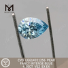 4.30CT PEAR bedst simulerede diamant VS2 FANCY INTENSE BLUE丨Messigems CVD LG614321256 