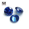 Høj kvalitet rund form 8,0 mm Blå topas CZ Cubic Zirconia Stone Pris