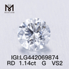 1,14 ct VS lab dyrket diamant Runde BRILLIANT løse syntetiske diamanter G IDEAL 