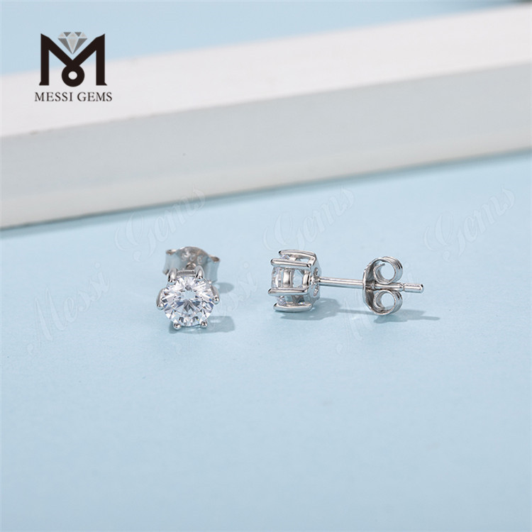 Messi Gems 925 sølv øreringe moissanite mode øreringe til kvinder