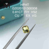 0,81 ct FiY laboratoriedyrkede diamanter farve Pude cut VS2