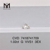 1.02ct VVS cvd diamant Ronnd Cut 3EX menneskeskabt diamant på lager