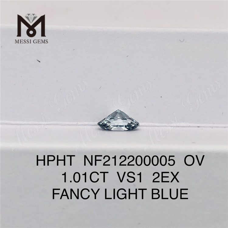 NF212200005 OV 1.01CT VS1 2EX FANCY LIGHT BLUE Lab-diamanter HPHT