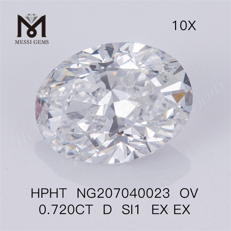 HPHT OV 0,720CT D SI1 EX EX lab diamant 