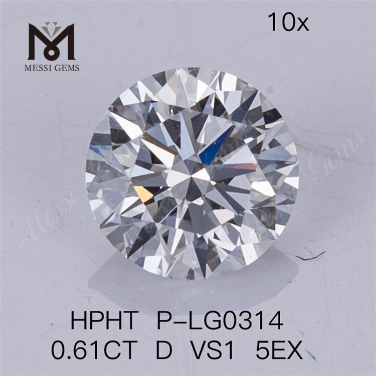 HPHT lab diamant 0,61CT D VS1 5EXLab diamanter