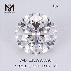 1.07ct H VS Lab Diamond ID RD Billig Løs Lab Diamond Engros