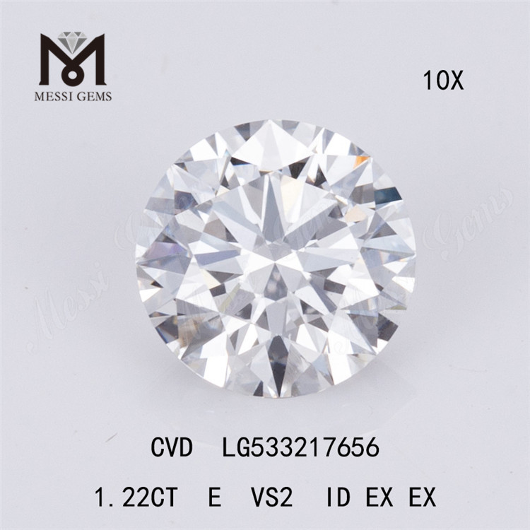 1.22ct E billig løs laboratoriediamant vs rund cvd diamant engrospris