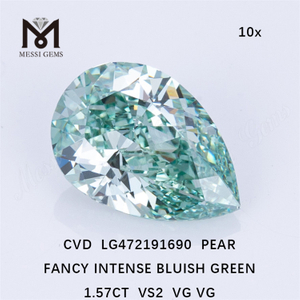 1.57CT VS2 blå løse syntetiske diamanter CVD Grønne laboratoriedyrkede diamanter Engros LG472191690