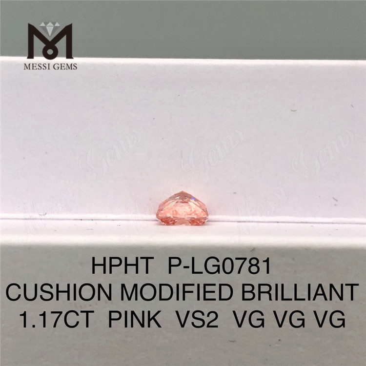 1.17CT PUDE PINK VS2 3VG HPHT laboratoriedyrket diamant P-LG0781 