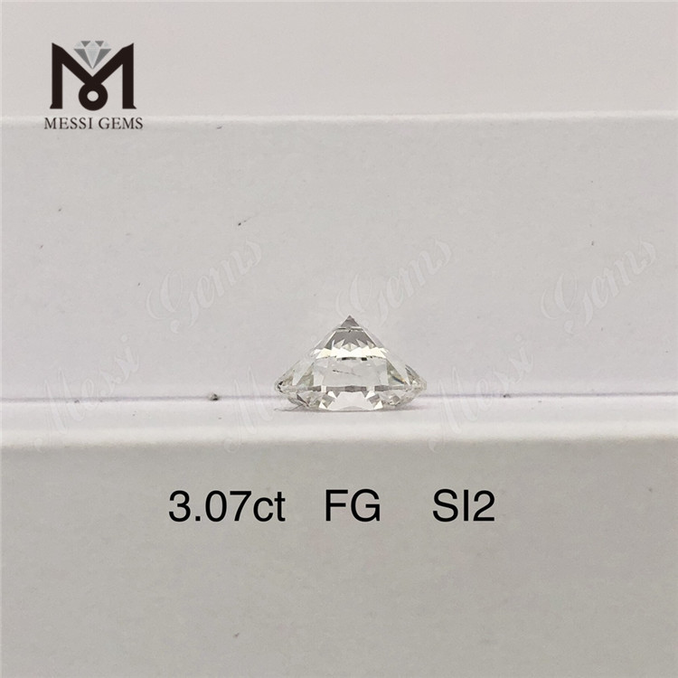 3.07ct FG SI2 rund form Løs 3 karat diamant lab dyrket fabrikspris 