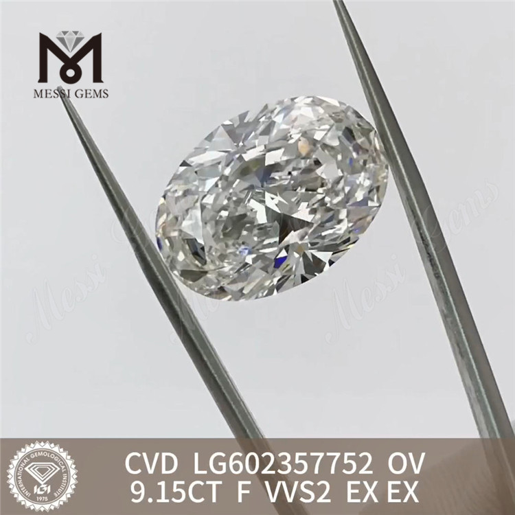 9.15CT F VVS2 EX EX cvd lab skabte diamanter OV LG602357752