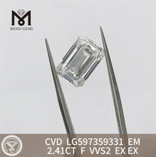 2.41CT F VVS2 EM Lab Grown Diamond Billig Brilliance Beyond Imagination丨Messigems CVD LG597359331 