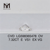 7.32CT E VS1 EX VG OV cvd diamant online LG598365478丨Messigems