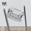 7.96CT E VVS2 smaragdskåret diamantlaboratoriet CVD LG611368823丨Messigems \t