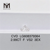 2.99CT F VS2 3EX 3ct cvd-sten til at lave brugerdefinerede smykker丨Messigems LG608379364