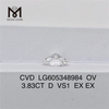 3.83CT D VS1 OVAL CVD IGI certificerede diamanter Bulk Brilliance丨Messigems LG605348984