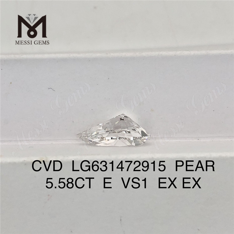 5.58CT E PEAR VS1 syntetiske diamanter IGI LG631472915丨Messigems