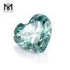 7x7mm løse ædelstene farverige moissanite sten blågrøn moissanite til ringfremstilling hjerteform